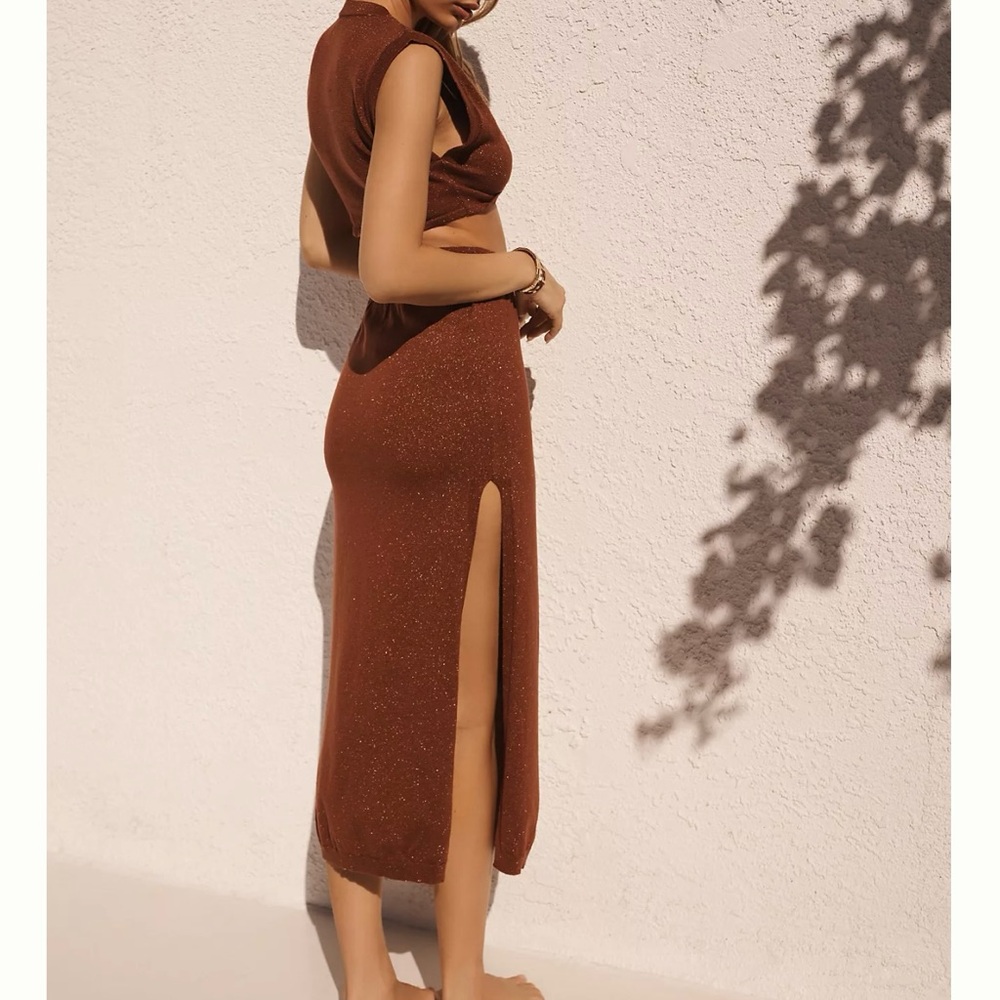 Anthropologie Side-Slit Midi Skirt Size S. New without tags.